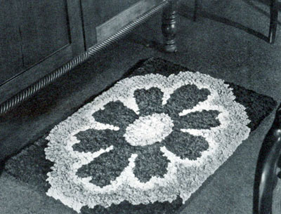 Floral Tuft Rug Pattern