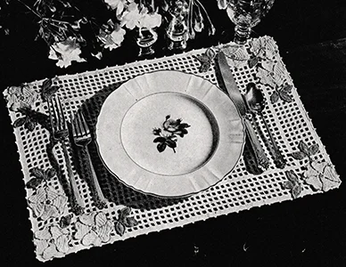 Wild Rose Luncheon Set Pattern #6405