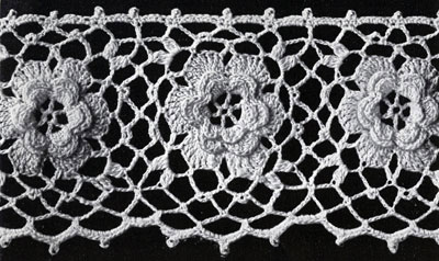 Irish Rose Edging Pattern
