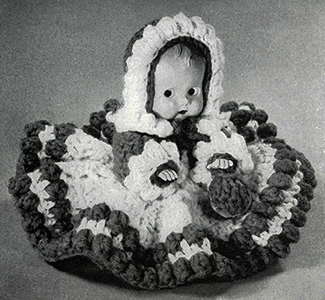 Ruffle Bustle Doll's Dress Pattern #7411