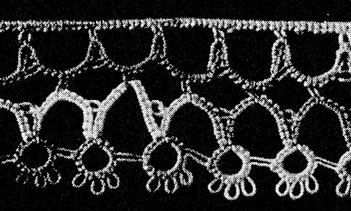 Dainty Tatted Edging Pattern #708