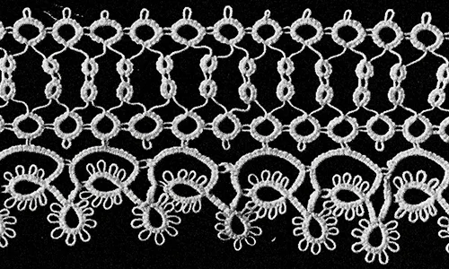 Dainty Tatted Edging Pattern #710