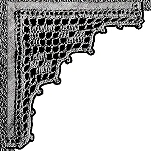 Pillow Case Edging Pattern #733