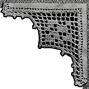 Pillow Case Edging Pattern #734