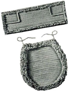 Toilet Seat Cover & Top Tray Set Pattern
