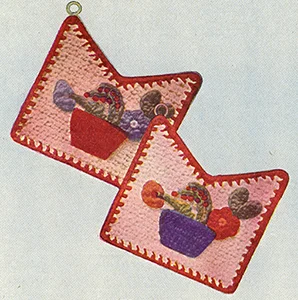 Flowers Pot Holder Pattern