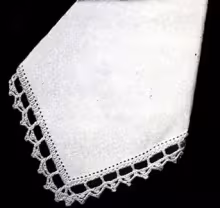 Bucilla DeLuxe Weave Oyster Linen Napkins Pattern