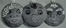 Ma, Pa and Baby Potholders Pattern #9370
