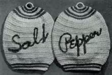 Salt & Pepper Potholder Pattern #9384