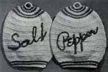 Salt & Pepper Potholder Pattern #9384