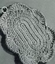 Scallop Potholder Pattern #9388