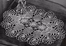 Pineapple Oval Doily Pattern #7861