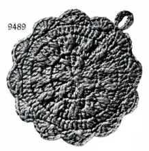 Round Scallop Potholder Pattern #9489