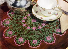 Wild Rose Scallops Doily Pattern