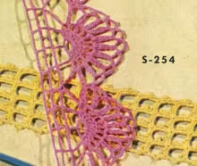 Pillow Case Edging No. S254 Pattern