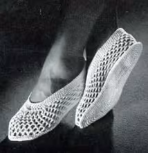 Open Mesh Slippers Pattern #S-432