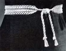 Hairpin Lace Belt Pattern #S-433