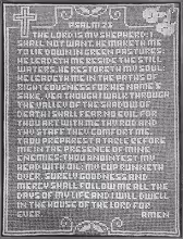 23rd Psalm Wall Hanging Pattern #S-956