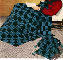 Checkmate Afghan Pattern