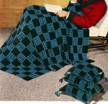 Checkmate Afghan Pattern