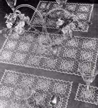 Filmy Charm Table Doily Set Pattern
