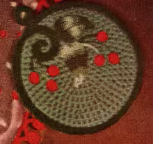Cherry Whirl Pot Holder Pattern #17