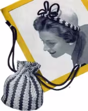 Black & White Striped Hat Pattern