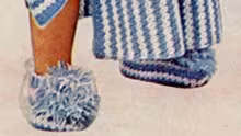 Pom Pom Childs Slippers Pattern