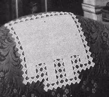 Irish Crochet Chair Set Pattern #7098