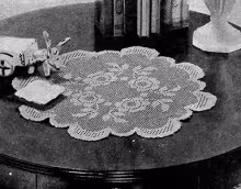 Rose Bowl Doily Pattern #7111