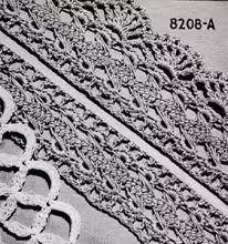 Hairpin Lace Edging Pattern #8208