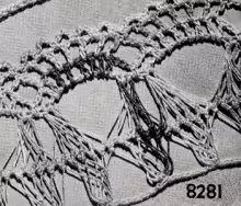 Hairpin Lace Edging Pattern #8281