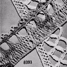 Hairpin Lace Edging Pattern #8393