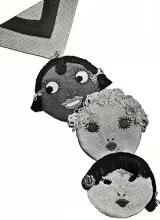 Three Little Maids Potholder Pattern #9074