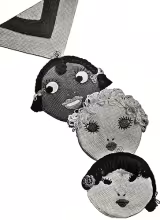 Three Little Maids Potholder Pattern #9074