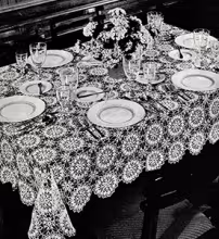 Dance of the Flowers Tablecloth Pattern #7385