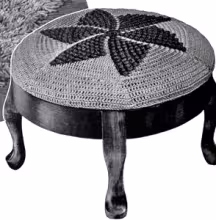 Popcorn Man Stool Cover Pattern #9262