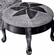 Popcorn Man Stool Cover Pattern #9262