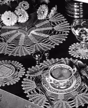 Spinning Wheel Luncheon Set Pattern #7558