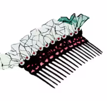 Satin & Sequins Comb Pattern