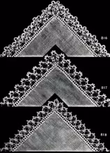 Handkerchief Edging Patterns #816-818