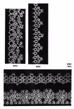 Tatting Edging Patterns #8144, #8135, #8184, #863