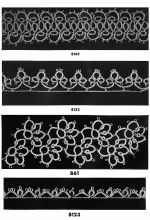 Tatting Edging Patterns #8145, #8132, #861, #8123