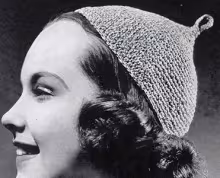 Crocheted Calot Pattern #2237