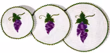 Grape Hot Plate Covers Pattern