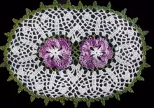 Double Pansy Doily Pattern