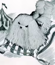 Fluffy Dog Pattern #1526
