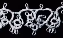 Tatted Wedding Cake Lace Edging #1835
