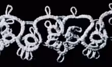 Tatted Wedding Cake Lace Edging #1835