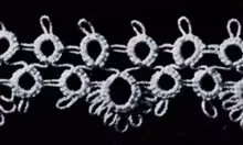 Tatted Wedding Cake Lace Edging #1837